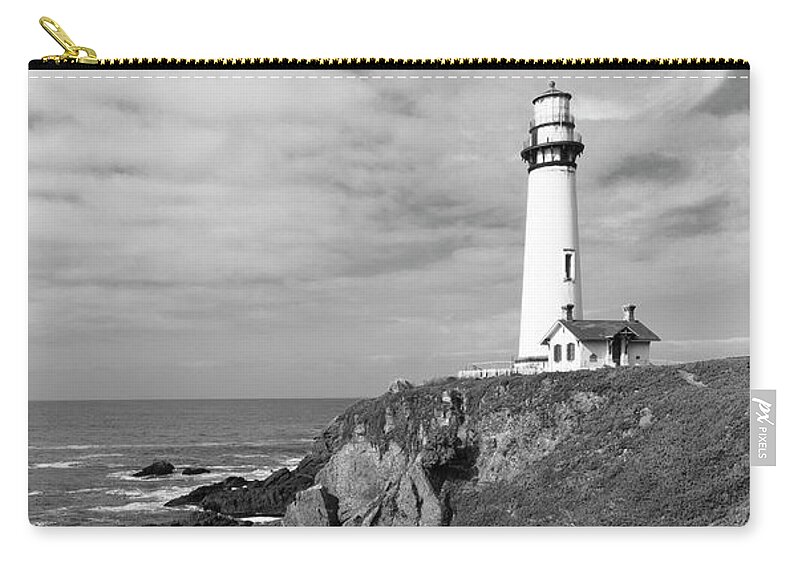 Pigeon Point Lighthouse Zip Pouch featuring the photograph Pigeon Point Lighthouse by Maj Seda