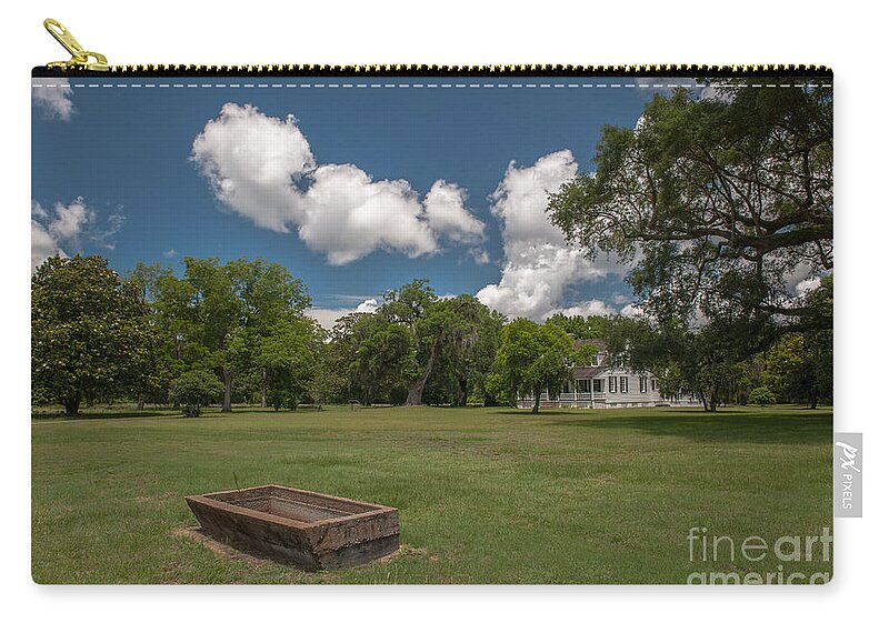 Charles Pinckney Zip Pouch featuring the photograph Pinckney Historic Grounds by Dale Powell