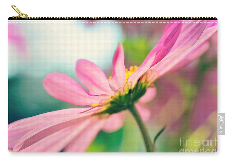 Flower Zip Pouch featuring the photograph Pink Bliss by Kelly Nowak