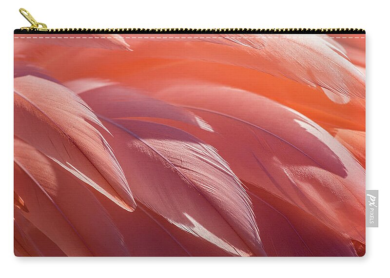 Abstract Carry-all Pouch featuring the photograph Pink Flamingo by Holly Ross