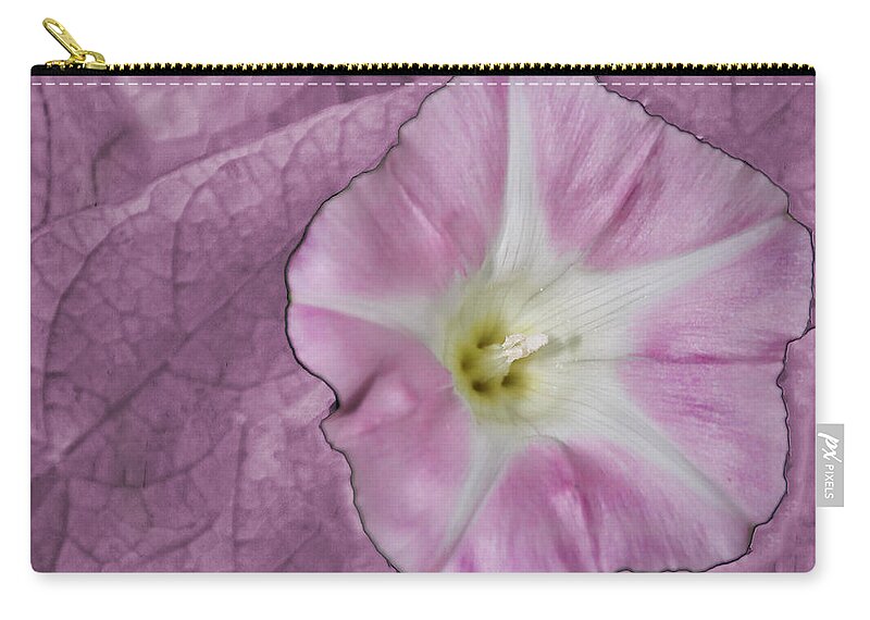 Flower Zip Pouch featuring the photograph Pink Flower by David Yocum