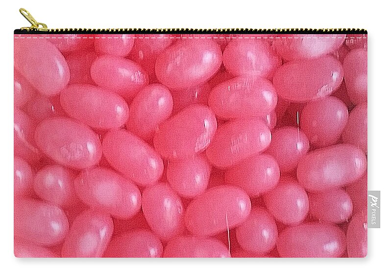 Pink Zip Pouch featuring the photograph Pink Jelly Beans by Robert Banach