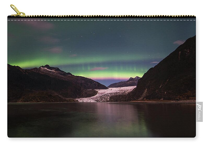 Northern Lights Carry-all Pouch featuring the photograph Pink Rainbow by David Kirby