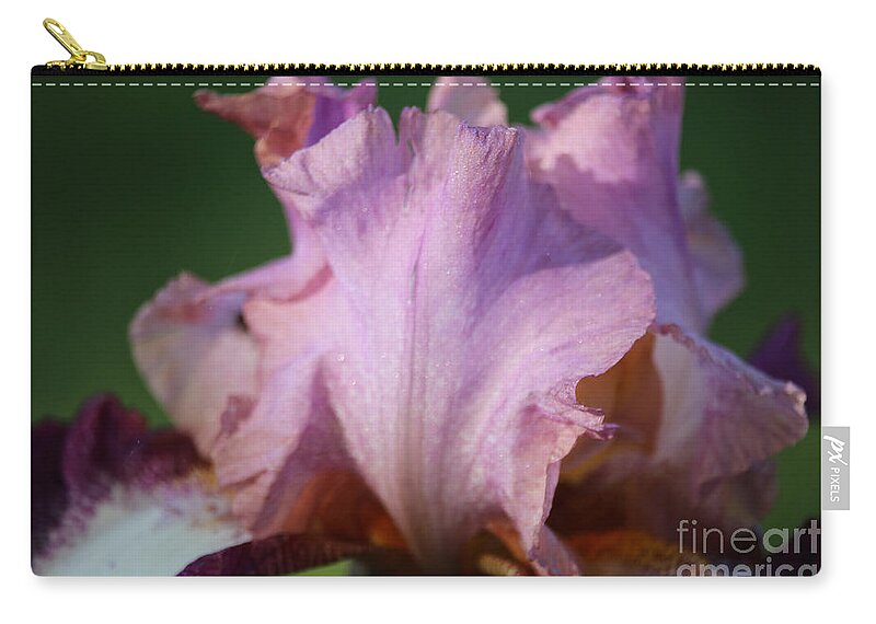 Flower Zip Pouch featuring the photograph Pink Sparkles by Susan Herber