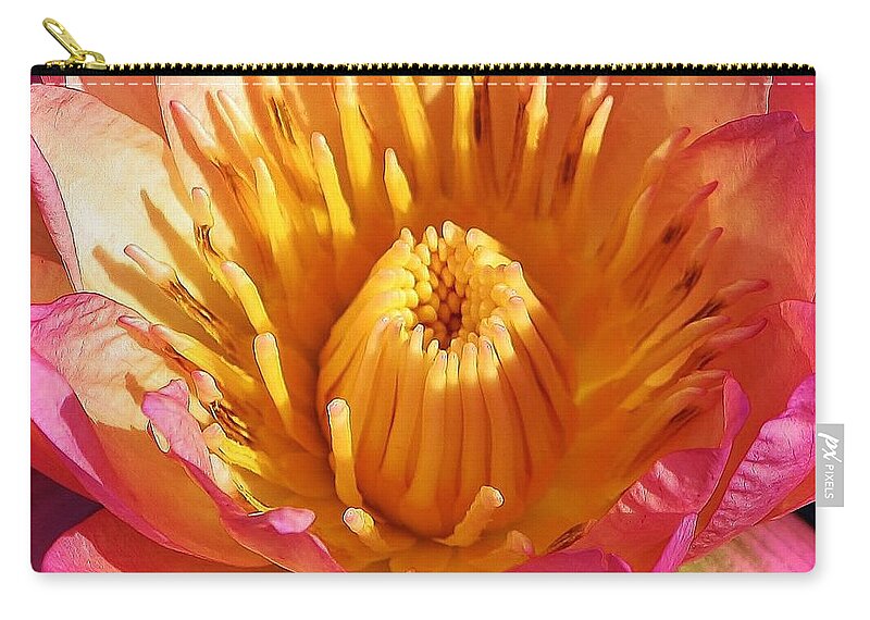 Nature Zip Pouch featuring the photograph Pink Suprise by Bruce Bley