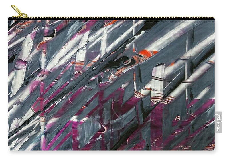 Purple Zip Pouch featuring the painting Pipe Dream 1 by Madeleine Arnett