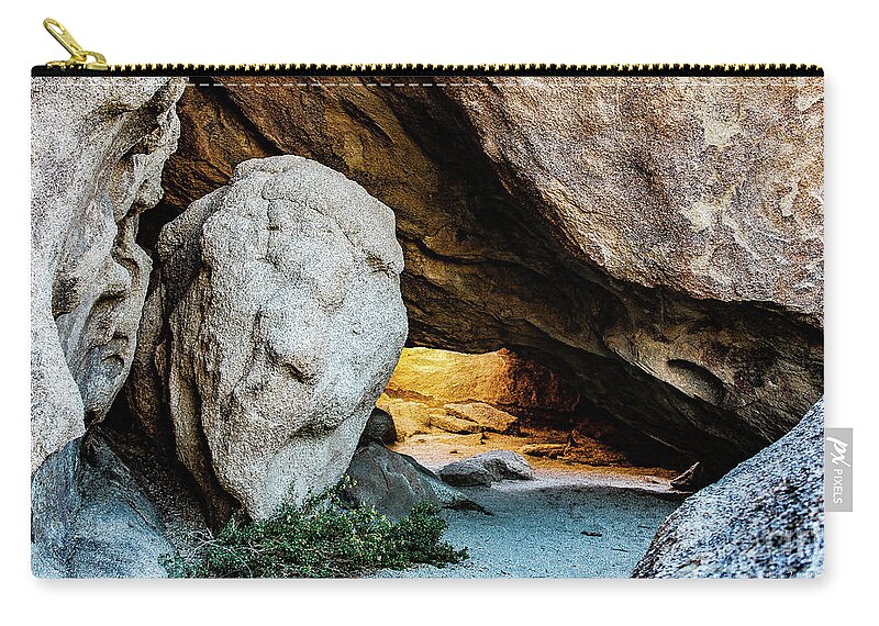 Cave Zip Pouch featuring the photograph Pirate's Cave by Adam Morsa