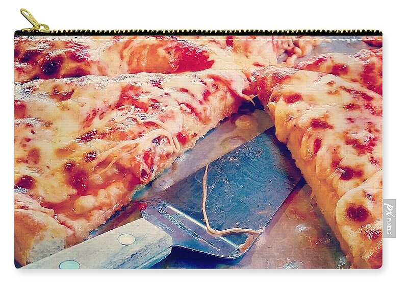 Pizza Zip Pouch featuring the photograph Pizza by Raymond Earley