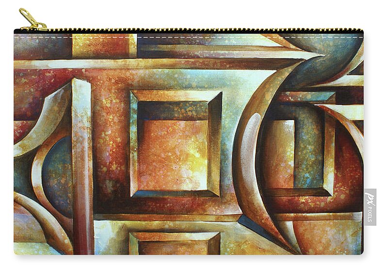  Zip Pouch featuring the painting Place of Choice by Michael Lang