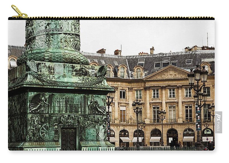 Vendome Zip Pouch featuring the photograph Place Vendome - 2 by Hany J