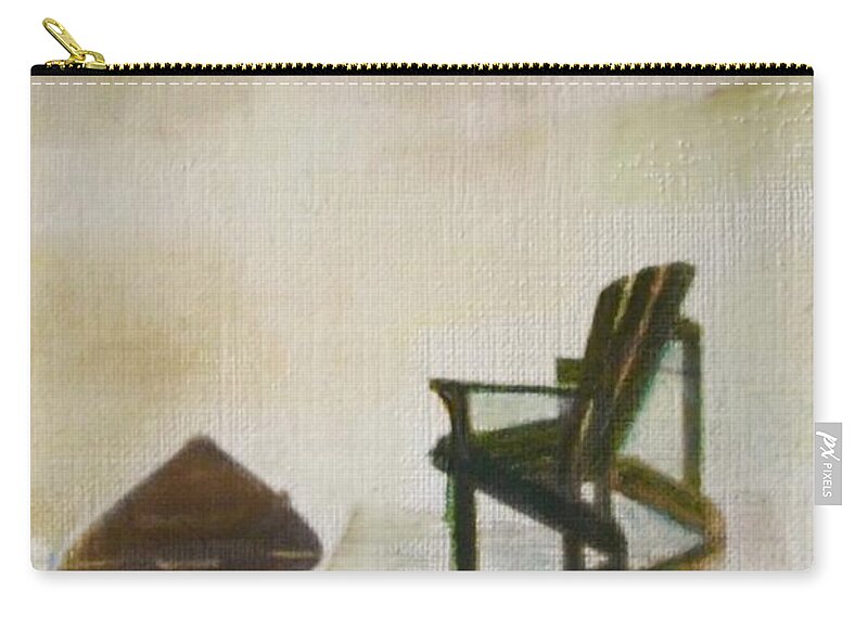 Water Zip Pouch featuring the painting Placid Reflection by Cara Frafjord
