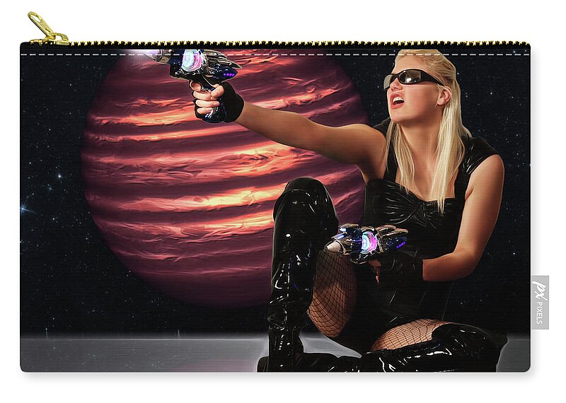 Vixen Zip Pouch featuring the photograph Planet Blasters by Jon Volden