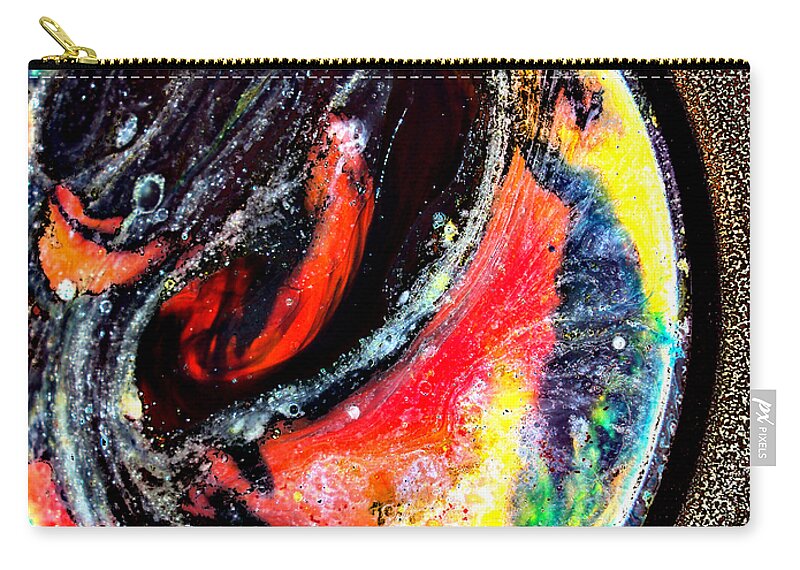 Art Zip Pouch featuring the photograph Planet In Orbit by Angelina Tamez