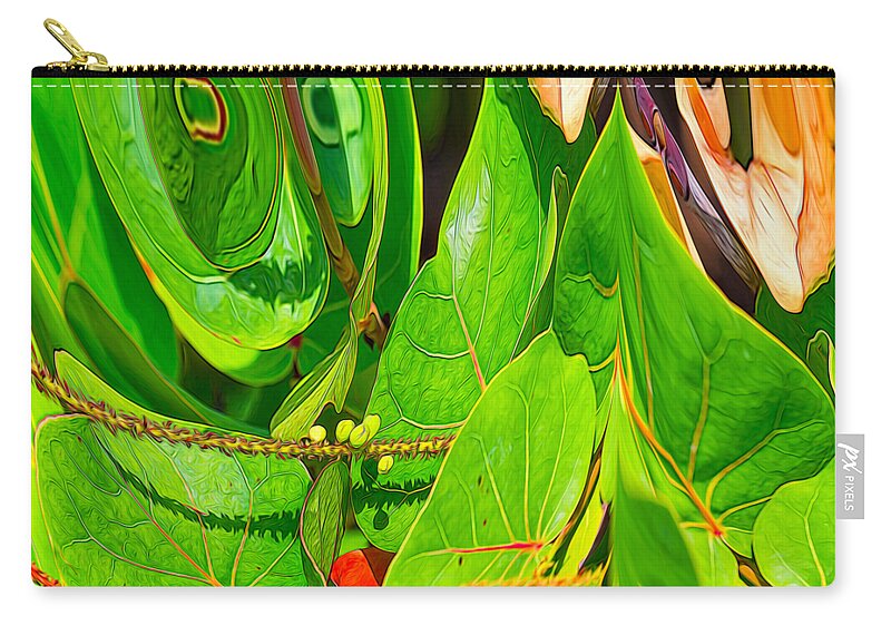 Flower Zip Pouch featuring the photograph Plants Need Loving Too by John M Bailey
