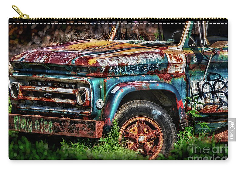 Chevrolet Carry-all Pouch featuring the photograph Play Nice by Doug Sturgess