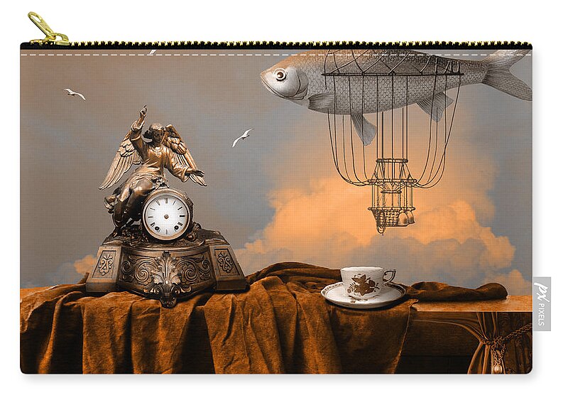 Still Life Zip Pouch featuring the digital art Pleasant Afternoon by Alexa Szlavics