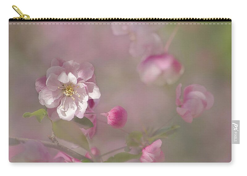 Plant Zip Pouch featuring the photograph Pnk and Green by Ann Bridges