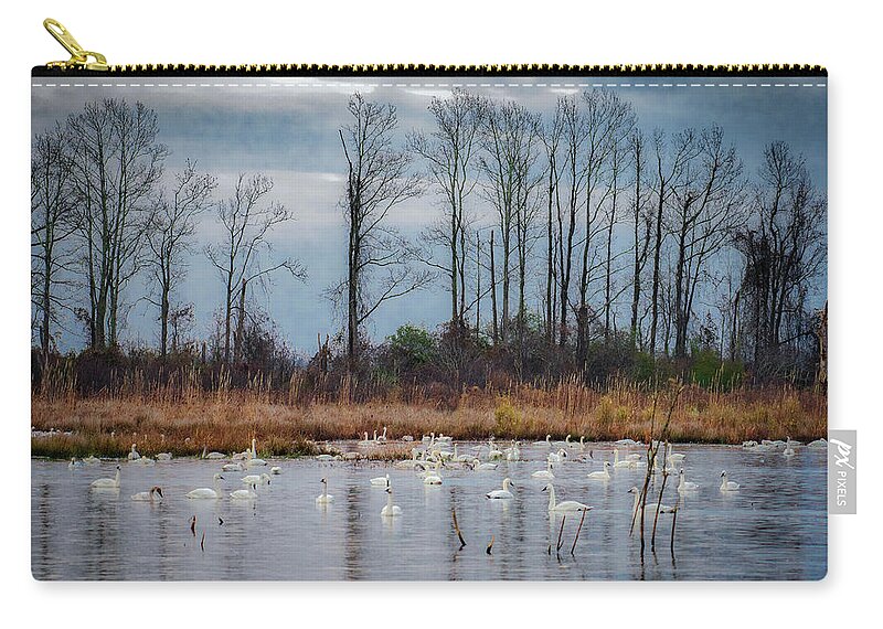 Nature Zip Pouch featuring the photograph Pocosin Lakes NWR by Donald Brown