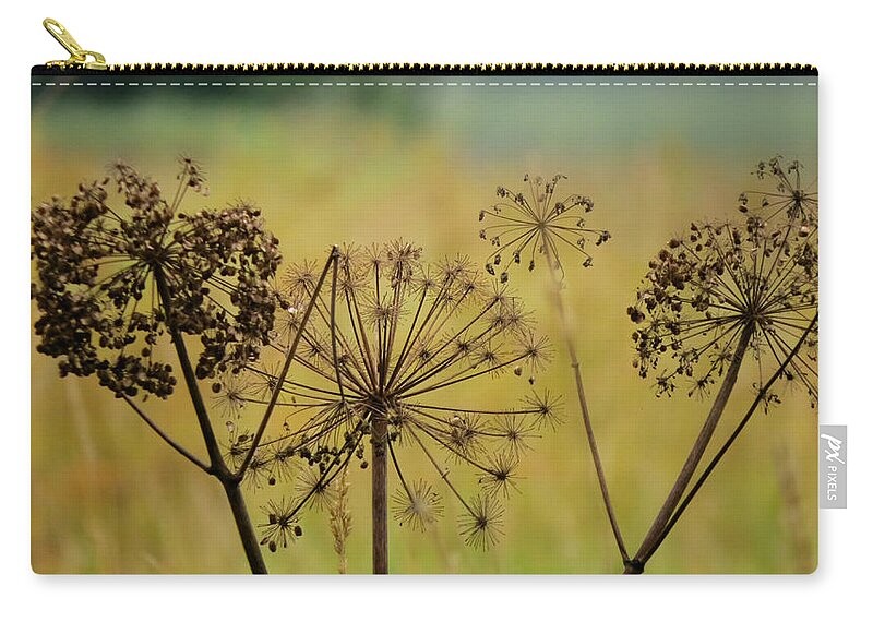 Plants Zip Pouch featuring the photograph Pods on the Prairie by Kimberly Mackowski
