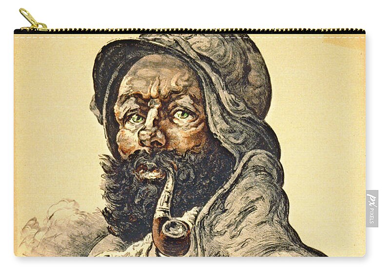 Poilu 1916 Zip Pouch featuring the photograph Poilu 1916 by Padre Art