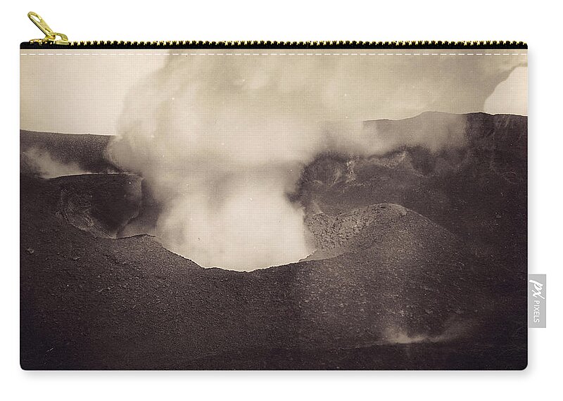 1888 Zip Pouch featuring the photograph Pompeii: Vesuvius Crater by Granger
