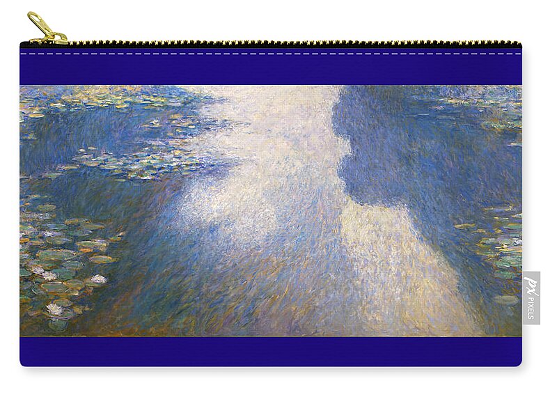 Tranquility Zip Pouch featuring the painting Pond Monet by Valeriy Mavlo