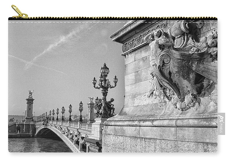 Pont Alexandre Carry-all Pouch featuring the photograph Pont Alexandre by Diana Haronis