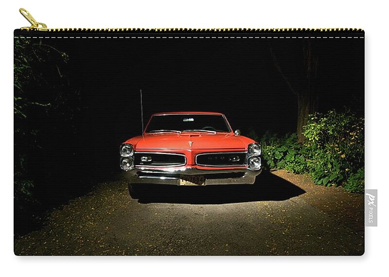 Pontiac Zip Pouch featuring the photograph Pontiac by Jackie Russo