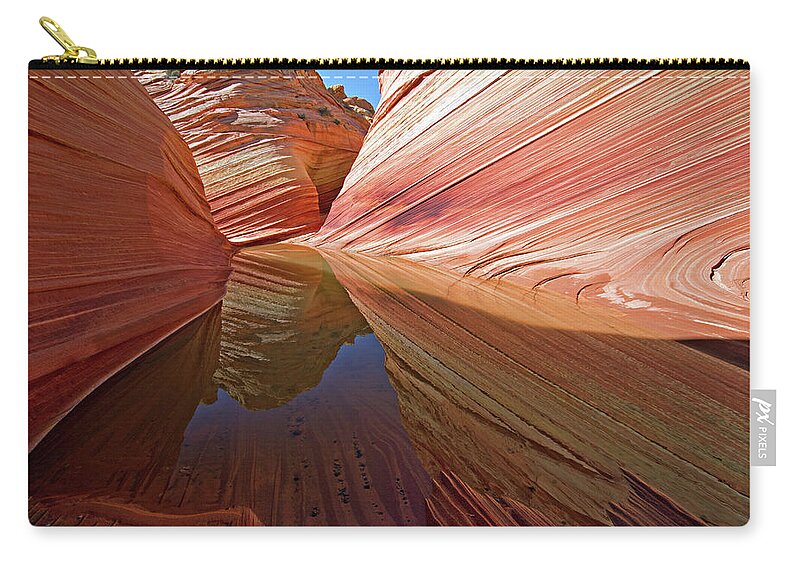 The Wave Zip Pouch featuring the photograph Pool at The Wave by Wesley Aston