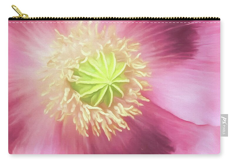 Flower Zip Pouch featuring the photograph Poppy Perfection by Teresa Wilson