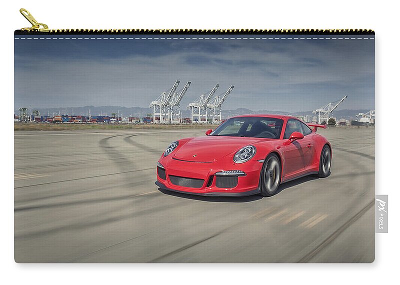 Cars Zip Pouch featuring the photograph Porsche 991 GT3 by ItzKirb Photography