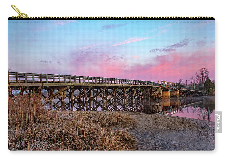 Port Republic Carry-all Pouch featuring the photograph Port Republic Nacote Creek Bridge by Kristia Adams
