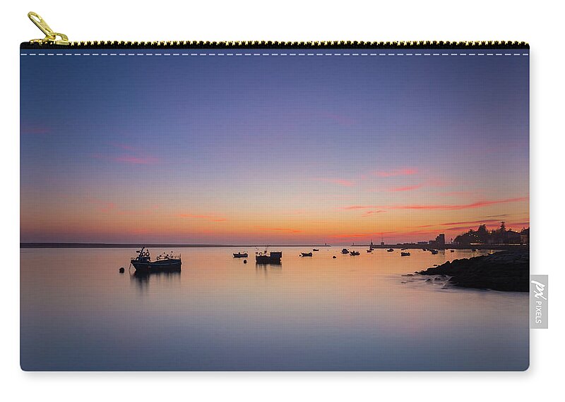 Long Exp Zip Pouch featuring the photograph Porto Sunset by Bruno Rosa