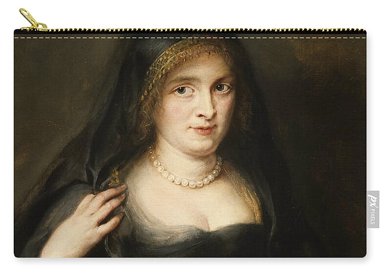 17th Century Art Zip Pouch featuring the painting Portrait of a Woman, Probably Susanna Lunden by Peter Paul Rubens