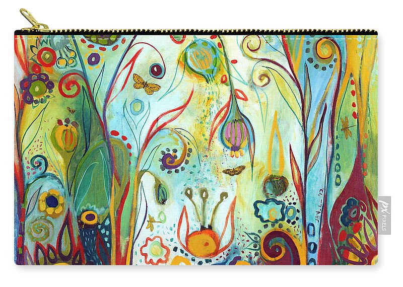 Garden Zip Pouch featuring the painting Possibilities by Jennifer Lommers