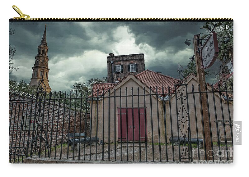 Powder Magazine Zip Pouch featuring the photograph Powder Magazine in Charleston SC by Dale Powell