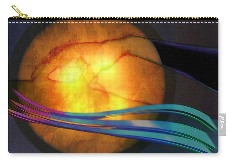 Reiki Zip Pouch featuring the photograph Power of Touch by Ed Hall