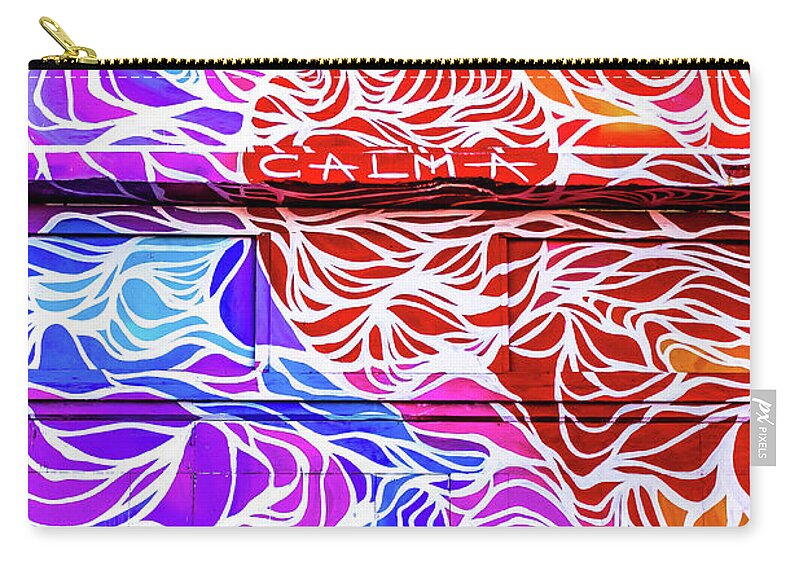 Graffiti Zip Pouch featuring the photograph Power Waves by Colleen Kammerer