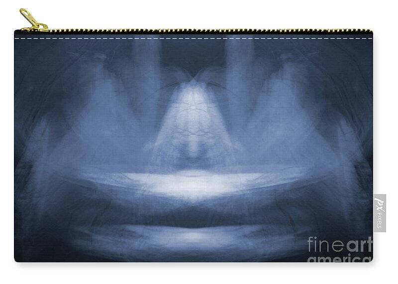 Spirit Being Zip Pouch featuring the photograph PrayerBowl2 by Mary Kobet