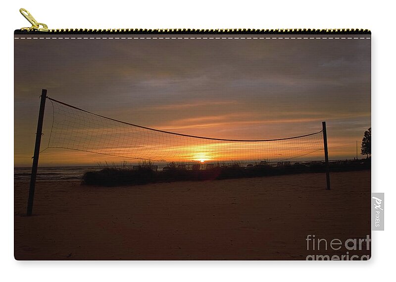 Sunrise Zip Pouch featuring the photograph Pre-game by John Fabina