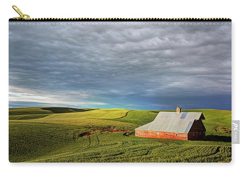 Outdoors Zip Pouch featuring the photograph Precip Possibility by Doug Davidson
