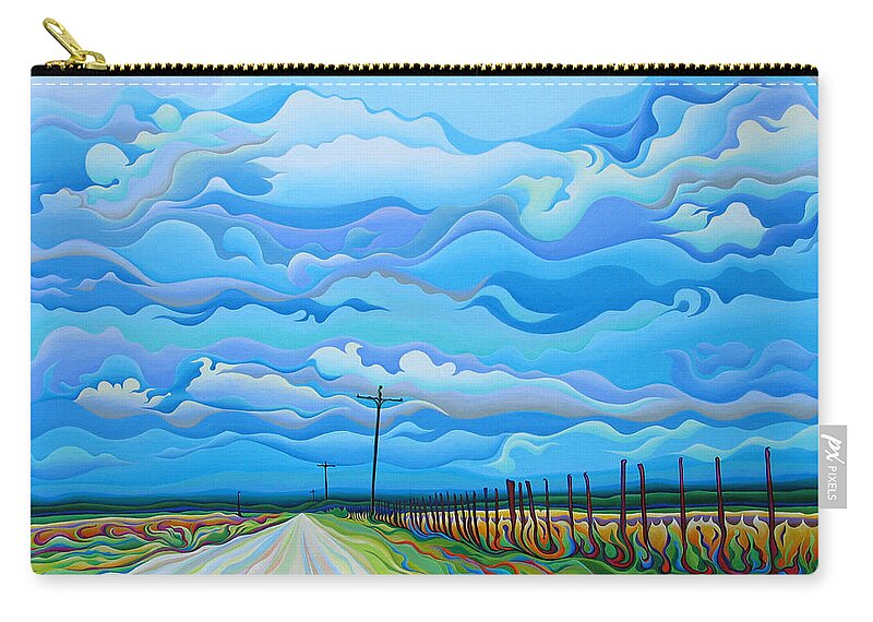 Clouds Zip Pouch featuring the painting Prelusion of the Passion by Amy Ferrari