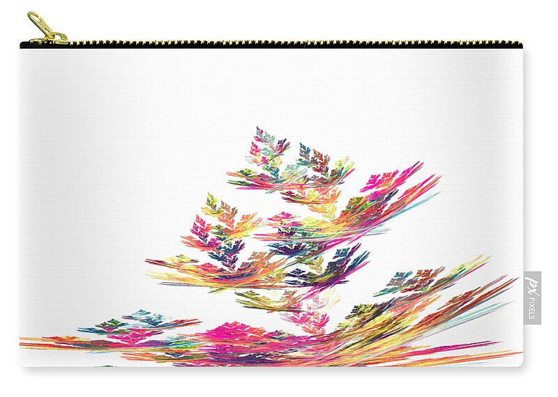 Pink Carry-all Pouch featuring the digital art Pretty in Pink by Ilia -