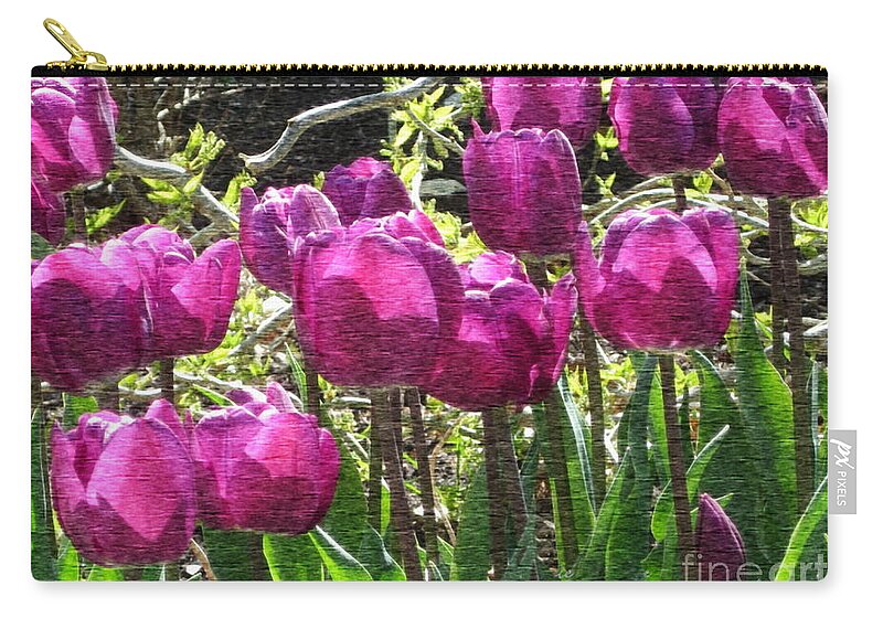 Photography Zip Pouch featuring the photograph Pretty in Purple by Kathie Chicoine