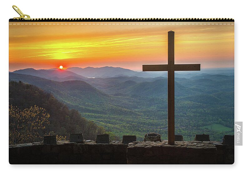 Morning Zip Pouch featuring the photograph Pretty Place Chapel SC NC We Are Healed by Robert Stephens