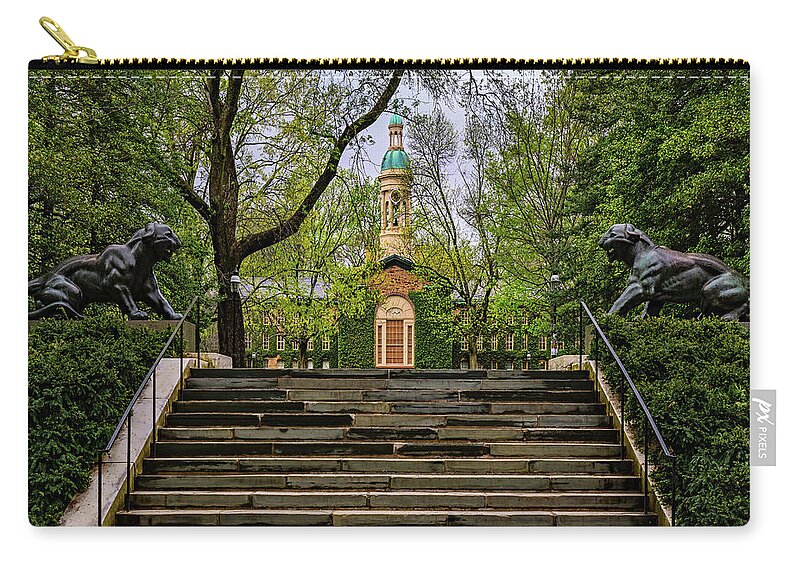 Princeton University Carry-all Pouch featuring the photograph Princeton University Nassau Hall II by Susan Candelario