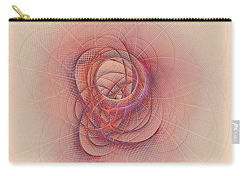 Fractal Art Zip Pouch featuring the digital art Promise 1 New Freedom by Doug Morgan