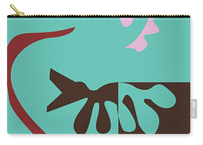 Henri Matisse Zip Pouch featuring the painting Prosperity - Celebrate Life 1 by Xueling Zou