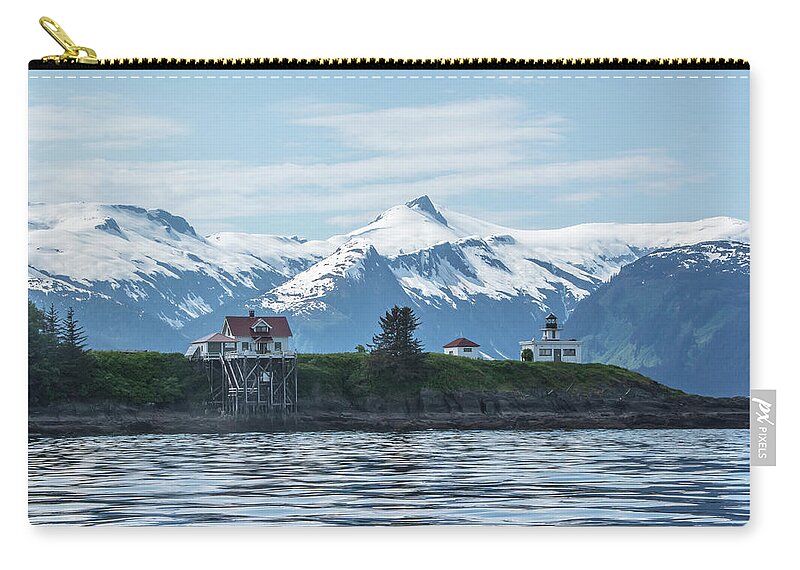 Alaska Carry-all Pouch featuring the photograph Pt. Retreat by David Kirby