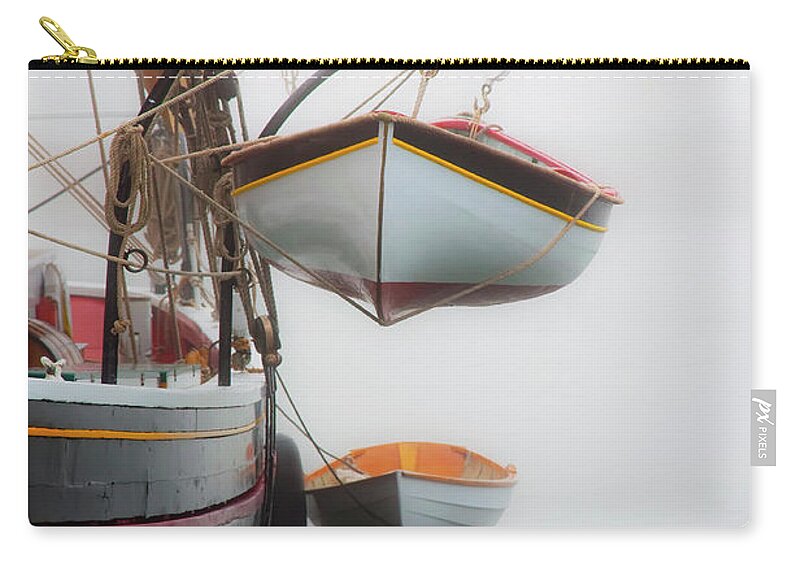 Lifeboat Zip Pouch featuring the photograph Puffinlifeboat by Jeff Cooper